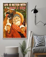 Life is better with Dogs and Beer 24x36 Poster lifestyle-poster-1