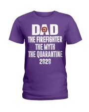 firefighter dad Ladies T-Shirt tile