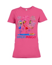 Flamingo fourth Premium Fit Ladies Tee tile