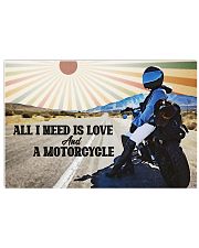 All I Need Is Love And A Motorcycle Horizontal Poster tile