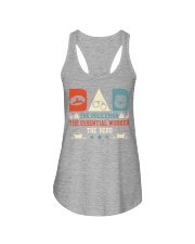 Police dad Ladies Flowy Tank tile
