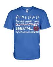 firefighter V-Neck T-Shirt tile