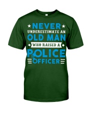 Police never underestimate an old man Classic T-Shirt tile