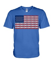 hair stylist V-Neck T-Shirt tile