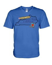 Kentucky teacher V-Neck T-Shirt tile