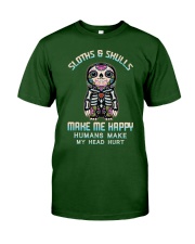 Sloth make me happy Classic T-Shirt tile