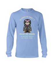 Sloth make me happy Long Sleeve Tee tile