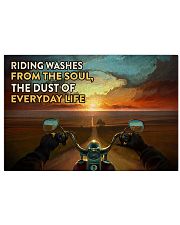 Biker Riding poster 17x11 Poster front
