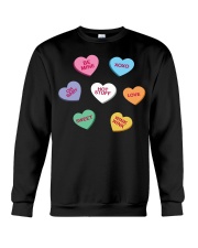 men women kids valentines day conversation hearts Crewneck Sweatshirt thumbnail