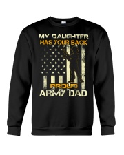 my daughter has your back proud army dad t shirt f Crewneck Sweatshirt thumbnail