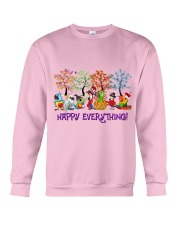 Parrot happy everything for parrot lover Crewneck Sweatshirt tile