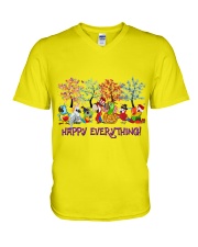 Parrot happy everything for parrot lover V-Neck T-Shirt tile