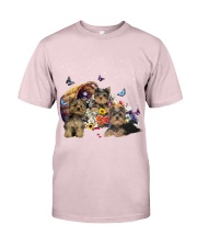 Yorkshire Terrier with flower basket for yorkshire terrier lover Premium Fit Mens Tee tile