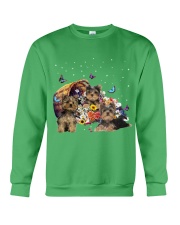 Yorkshire Terrier with flower basket for yorkshire terrier lover Crewneck Sweatshirt tile