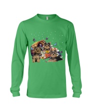 Yorkshire Terrier with flower basket for yorkshire terrier lover Long Sleeve Tee tile