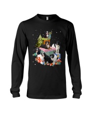 Funny Dogs on gift boxes - for dogs lover Long Sleeve Tee tile