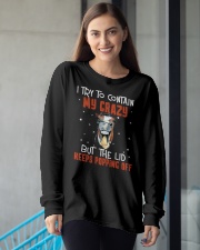Horse i try to contain crazy - for horse lover Long Sleeve Tee apparel-long-sleeve-tee-lifestyle-front-16
