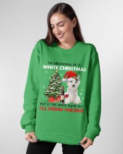 Westie i'm dreaming of a white Christmas - for Westie lover Crewneck Sweatshirt apparel-crewneck-sweatshirt-lifestyle-front-13