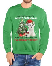 Westie i'm dreaming of a white Christmas - for Westie lover Crewneck Sweatshirt custom-crewneck-sweatshirt-lifestyle-front-99