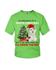 Westie i'm dreaming of a white Christmas - for Westie lover Youth T-Shirt tile