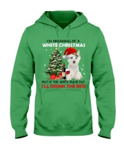 Westie i'm dreaming of a white Christmas - for Westie lover Hooded Sweatshirt tile