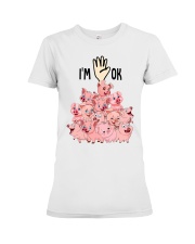 Full of Pigs i'm ok - for Pig lover Premium Fit Ladies Tee tile