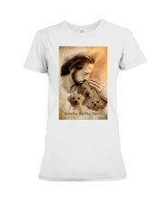 Jesus with lovely Sadie Sue Skittles Spanky Premium Fit Ladies Tee tile