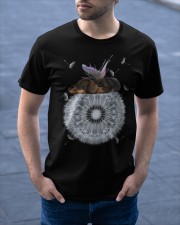 Dachshund little fairy sleeping on dandelion for dachshund lover Classic T-Shirt apparel-classic-tshirt-lifestyle-front-46