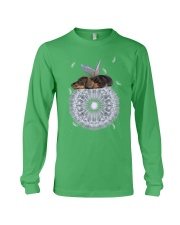 Dachshund little fairy sleeping on dandelion for dachshund lover Long Sleeve Tee tile