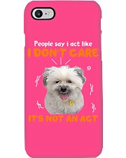Shih Tzu I don't care it's not an act Phone Case tile