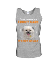 Shih Tzu I don't care it's not an act Unisex Tank tile