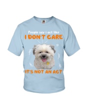 Shih Tzu I don't care it's not an act Youth T-Shirt tile
