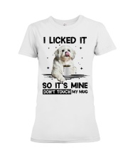 Shih tzu i licked it so it's mine - for Shih tzu lover Premium Fit Ladies Tee tile