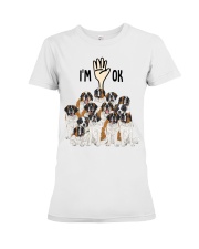 Full of ST bernards i'm ok - for ST bernard lover Premium Fit Ladies Tee tile
