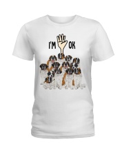 Full of ST bernards i'm ok - for ST bernard lover Ladies T-Shirt tile