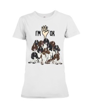 Full of English Springer Spaniels i'm ok - for English Springer Spaniel lover Premium Fit Ladies Tee tile