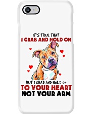 Pitbull it's true that i grab and hold on - for Pitbull lover Phone Case tile