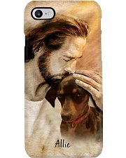 Jesus with lovely Allie Phone Case tile