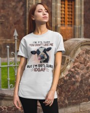 Cow i'm 100 sure IDGAF - for cow lover Classic T-Shirt apparel-classic-tshirt-lifestyle-06