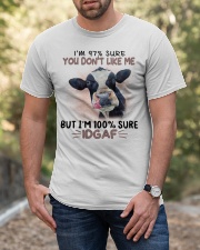 Cow i'm 100 sure IDGAF - for cow lover Classic T-Shirt apparel-classic-tshirt-lifestyle-front-53