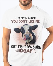 Cow i'm 100 sure IDGAF - for cow lover Classic T-Shirt apparel-classic-tshirt-lifestyle-front-96