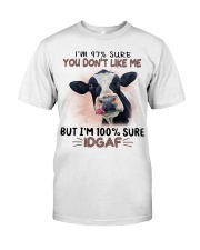 Cow i'm 100 sure IDGAF - for cow lover Premium Fit Mens Tee tile