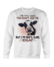Cow i'm 100 sure IDGAF - for cow lover Crewneck Sweatshirt tile
