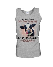 Cow i'm 100 sure IDGAF - for cow lover Unisex Tank tile