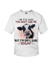 Cow i'm 100 sure IDGAF - for cow lover Youth T-Shirt tile