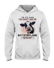 Cow i'm 100 sure IDGAF - for cow lover Hooded Sweatshirt tile