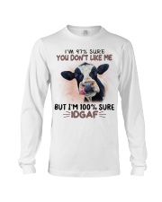 Cow i'm 100 sure IDGAF - for cow lover Long Sleeve Tee tile