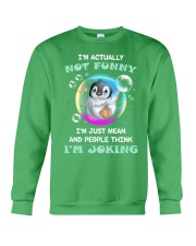Penguin Actually Not Funny for penguin lover Crewneck Sweatshirt tile