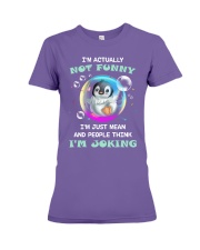 Penguin Actually Not Funny for penguin lover Premium Fit Ladies Tee tile