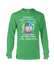 Penguin Actually Not Funny for penguin lover Long Sleeve Tee tile